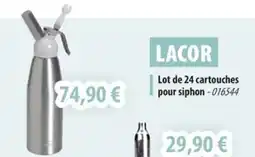 Cuisine Plaisir LACOR Lot de 24 cartouches pour siphon offre