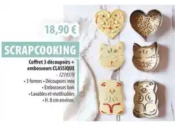 Cuisine Plaisir Coffret 3 découpoirs + embosseurs offre