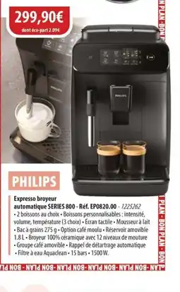 Cuisine Plaisir PHILIPS Expresso broyeur offre