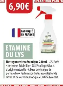 Cuisine Plaisir ETAMINE DU LYS Nettoyant vitrocéramique offre