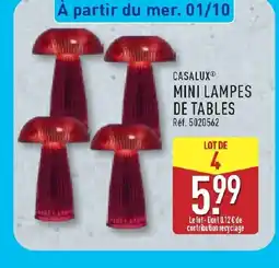 ALDI CASALUX Mini lampes de tables offre