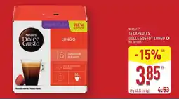 ALDI NESCAFÉ 16 capsules dolce gusto lungo offre