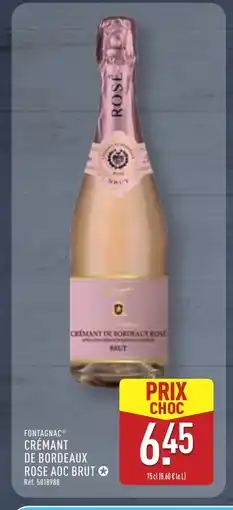 ALDI FONTAGNE Crémant de bordeaux rose aoc brut offre