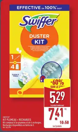 ALDI SWIFFER Kit plumeau + recharges offre
