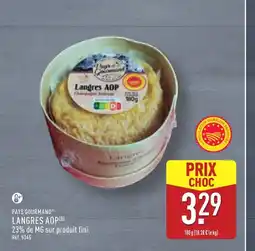 ALDI PAYS GOURMAND Langres aop offre
