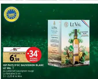 Intermarché Hyper IGP Pays d'Oc Sauvignon Blanc offre