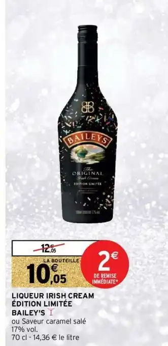 Intermarché Hyper Liqueur Irish Cream offre