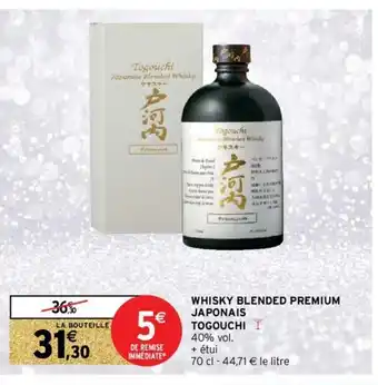 Intermarché Hyper Whisky Blended Premium Japonais offre