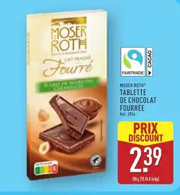 ALDI MOSER ROTH Tablette de chocolat fourrée offre