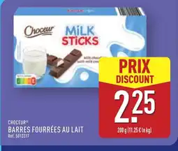 ALDI CHOCEUR Barres fourrées au lait offre