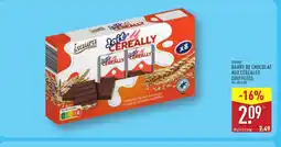 ALDI ISAURA Barre de chocolat aux céréales soufflées offre