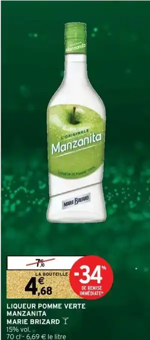 Intermarché Hyper Liqueur Pomme Verte offre