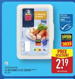 ALDI GOLDEN SEAFOOD 24 batonnets de surimi offre