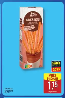ALDI SUN SNACKS Gressins offre