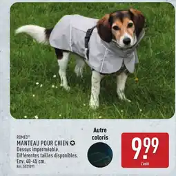 ALDI ROMÉO Manteau pour chien offre