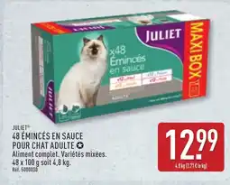 ALDI JULIET éminces en sauce pour chat offre