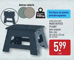 ALDI HOME CREATION Marchepied pliant offre