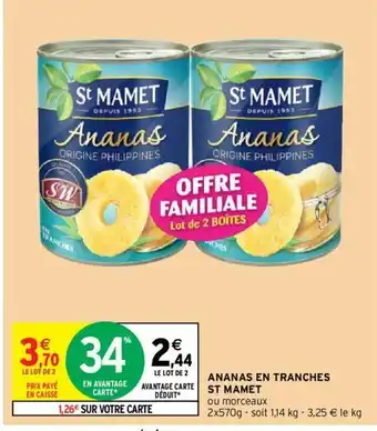 Intermarché Hyper Ananas En Tranches offre