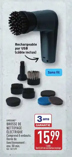 ALDI AMBIANO Brosse de nettoyage électrique offre