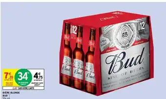 Intermarché Hyper Bière Blonde Bud offre