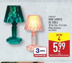 ALDI CASALUX Mini lampes de table offre