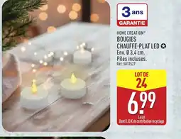 ALDI HOME CREATION Bougies chauffe-plat led offre
