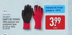 ALDI TOP CRAFT Gants de travail offre