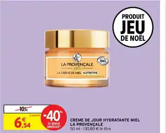 Intermarché Hyper Creme de Jour Hydratante Miel offre