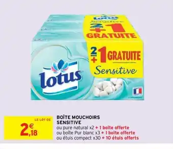 Intermarché Hyper Boîte Mouchoirs Sensitive offre