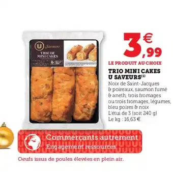 Super U Trio Mini Cakes offre