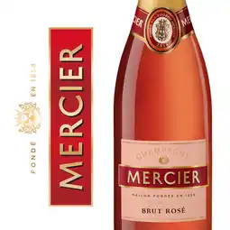 E.Leclerc Champagne Mercier - Brut Rosé - 75 cl - étiquette abîmée offre