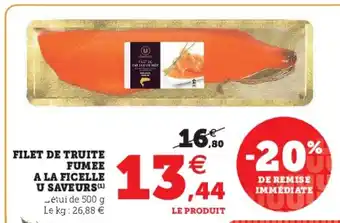 Super U Filet de Truite Fumee offre