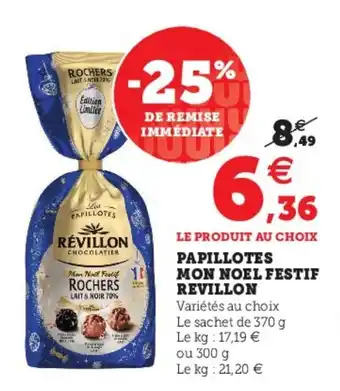 Super U Papillotes Mon Noel Festif offre