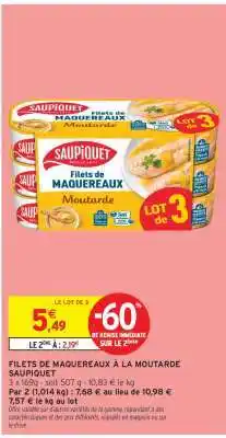 Intermarché Hyper Filets De Maquereaux À La Moutarde Saupiquet offre