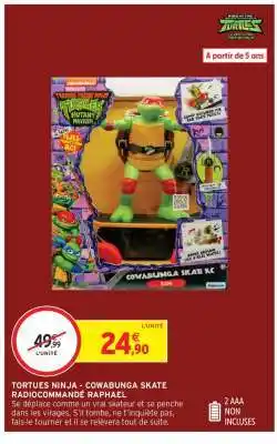 Intermarché Hyper Tortues Ninja - Cowabunga Skate Radiocommandé Raphael offre