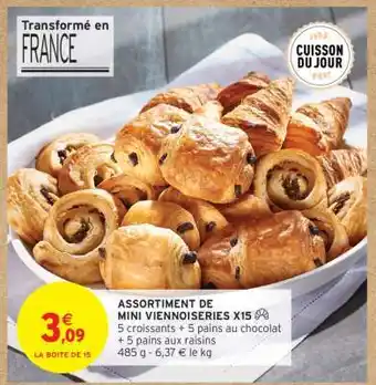 Intermarché Hyper ASSORTIMENT DE MINI VIENNOISERIES X15 offre