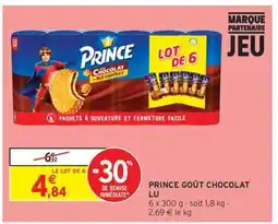 Intermarché Hyper Prince Goût Chocolat LU offre