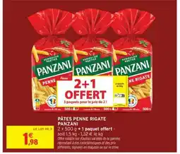 Intermarché Hyper Pâtes Penne Rigate Panzani offre