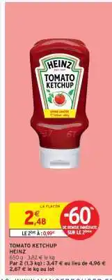 Intermarché Hyper HEINZ Tomato ketchup offre