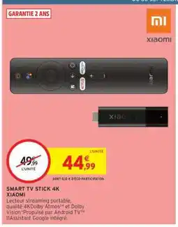 Intermarché Hyper SMART TV STICK 4K XIAOMI offre