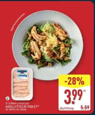 ALDI ST-CLÉMENT LE VOLAILLER AIGUILLETTES DE POULET offre