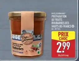 ALDI PAYS GOURMAND PRÉPARATION DE FRUITS RHUBARBES DES HAUTS-DE-FRANCE offre