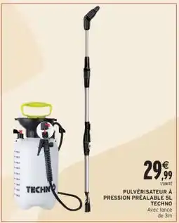 Intermarché PULVÉRISATEUR À PRESSION PRÉALABLE 5L TECHNO offre