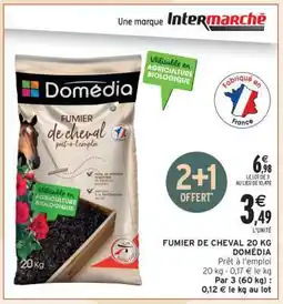 Intermarché FUMIER DE CHEVAL 20 KG DOMÉDIA offre