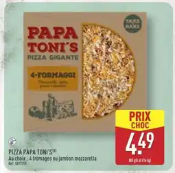 ALDI PIZZA PAPA TONI'S offre
