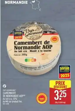 ALDI CAMEMBERT DE NORMANDIE AOP offre