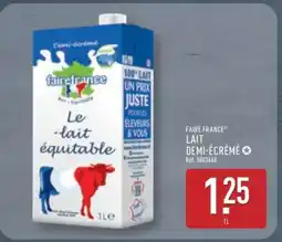 ALDI FAIRE FRANCE LAIT DEMI-ÉCRÉMÉ offre