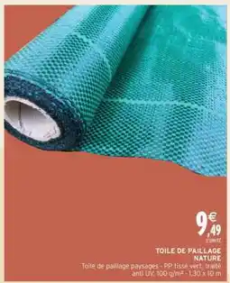 Intermarché TOILE DE PAILLAGE NATURE offre