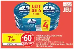 Intermarché Hyper Thon Naturel Démarche Responsable Petit Navire offre