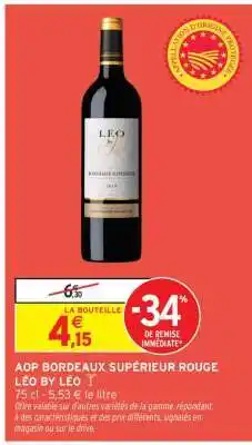 Intermarché Hyper AOP Bordeaux Supérieur Rouge Léo by Léo offre